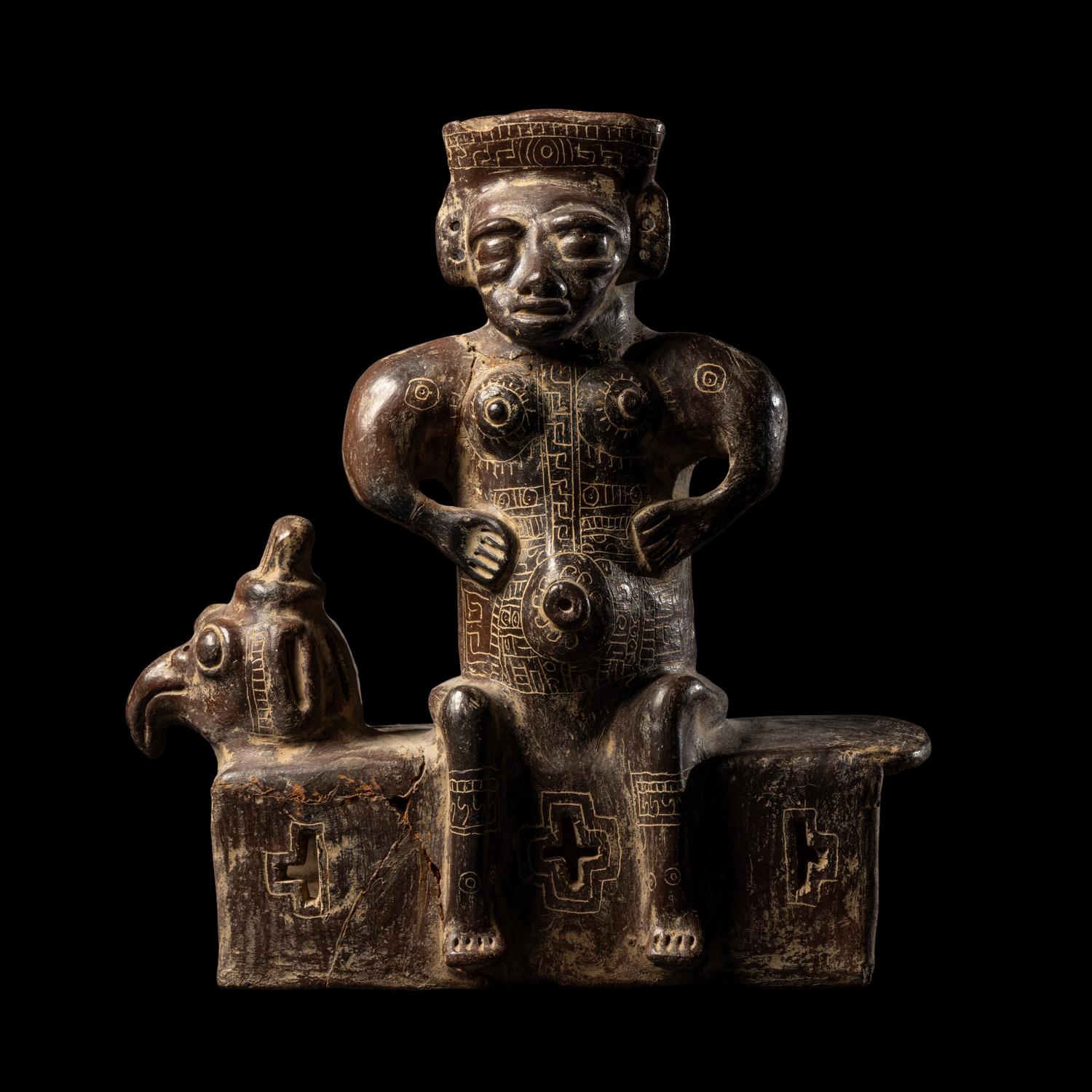 A Guanacaste Seated Female Figure