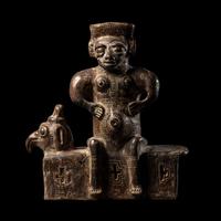 A Guanacaste Seated Female Figure