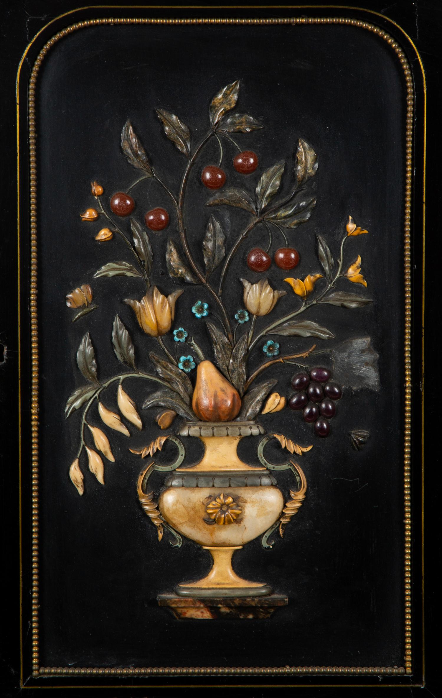 A Napoleon III Style Hardstone Inset and Gilt Bronze Mounted Bonheur du Jour — EARLY 20TH CENTURY