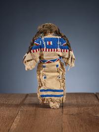 Sioux Beaded Hide Doll