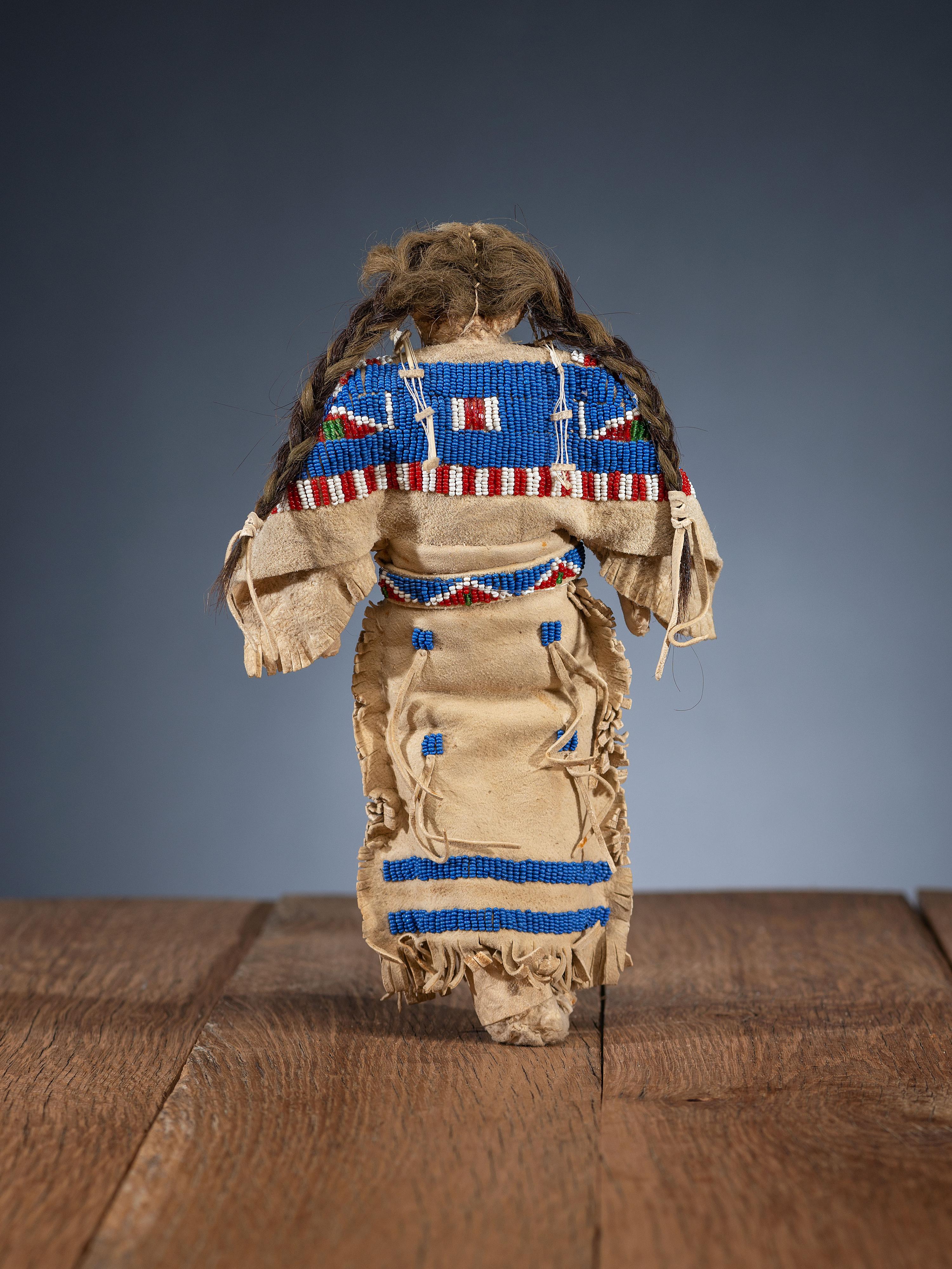 Sioux Beaded Hide Doll