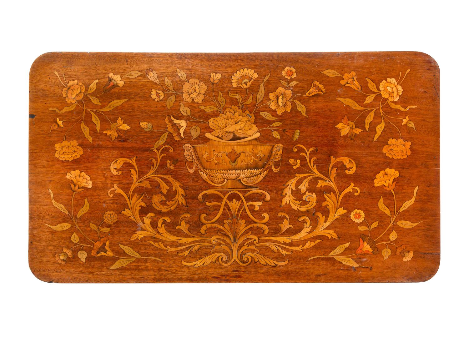 A Continental Marquetry Occasional Table