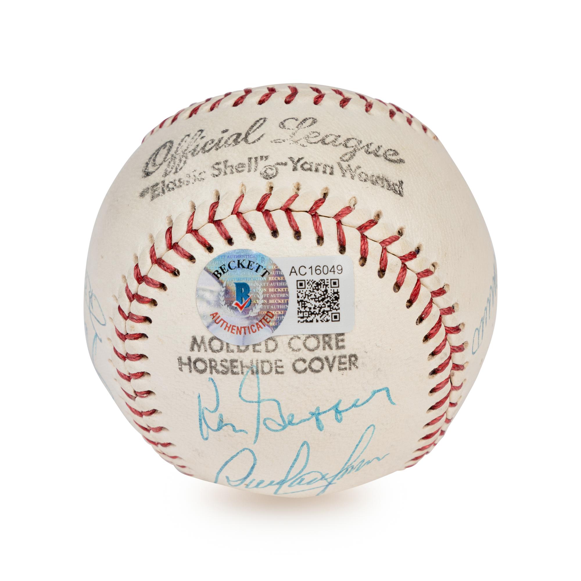 A 1975 Cincinnati Reds Big Red Machine Multi-Signed Autograph Baseball (Beckett Authentication Services Letter),