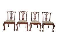 A Set of Ten George III Style Mahogany Dining Chairs