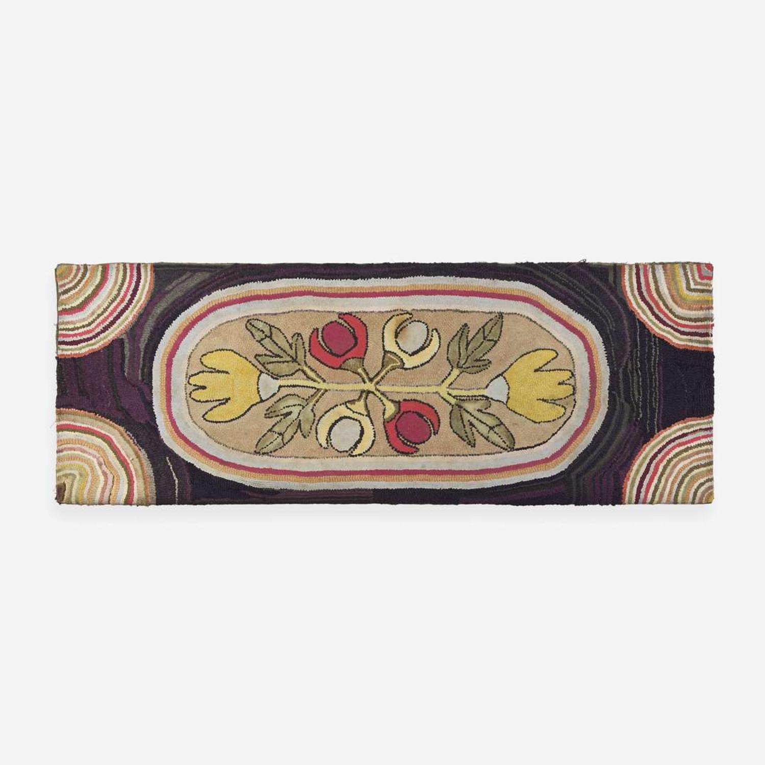 Two hooked rugs late 19th / 20th century