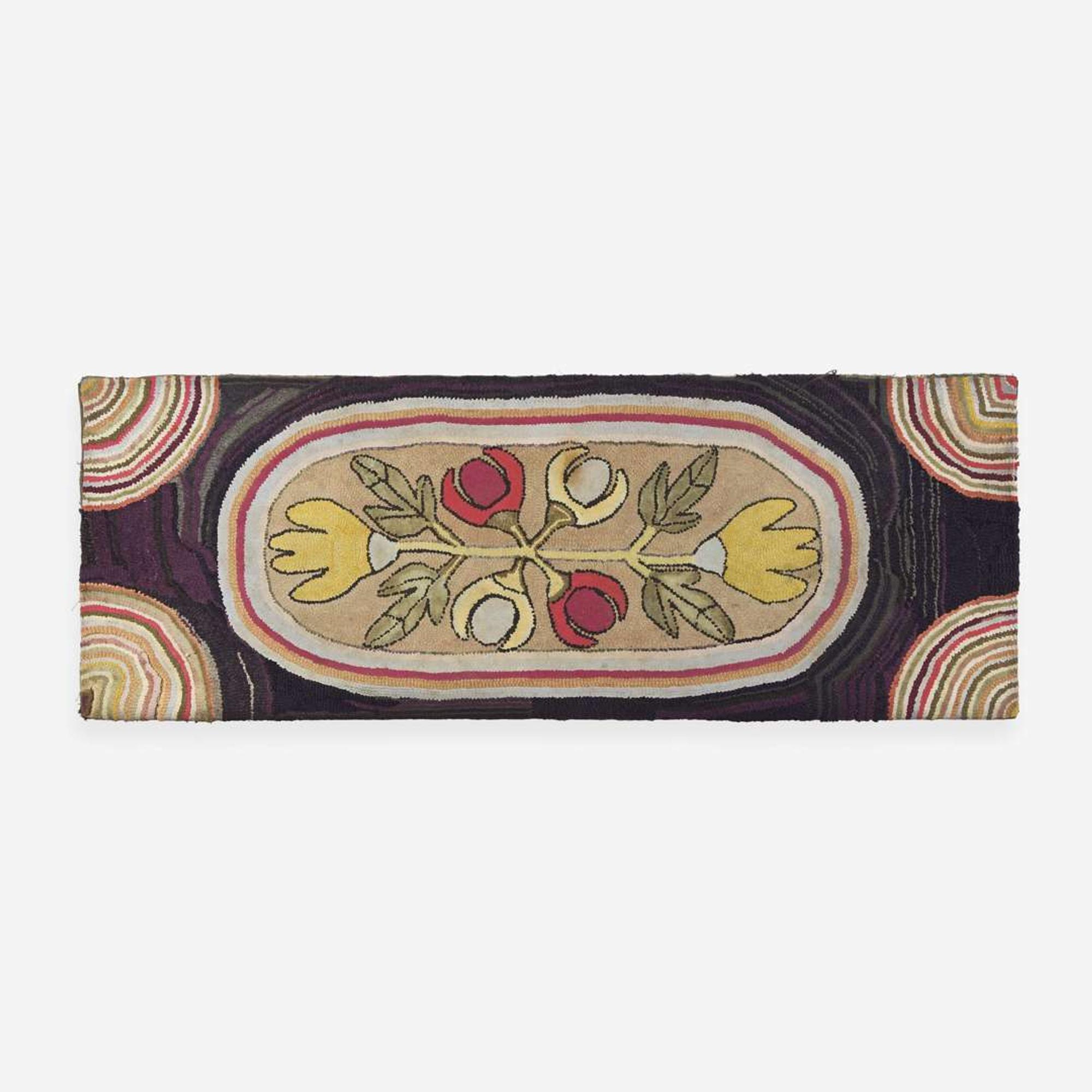 Two hooked rugs late 19th / 20th century