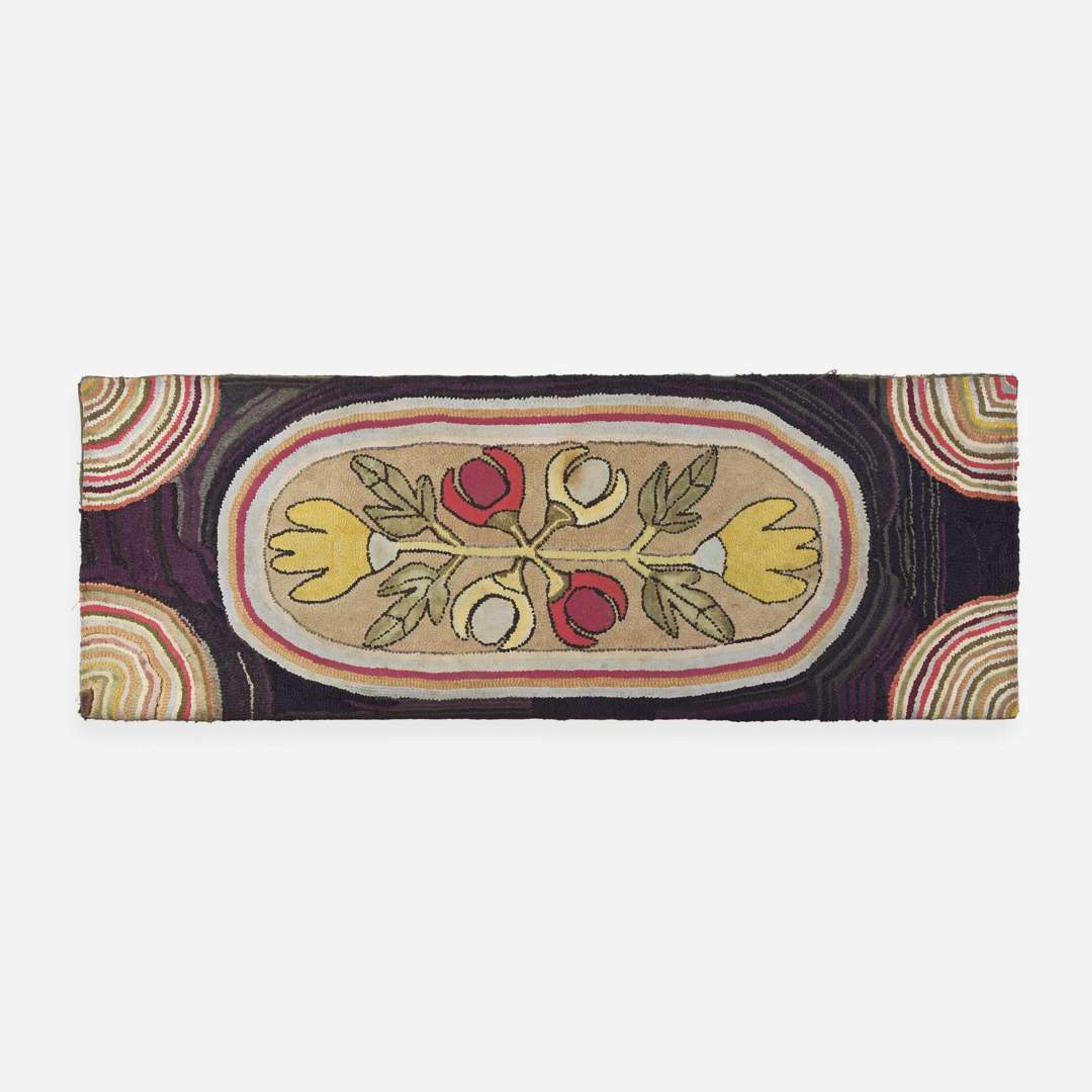 Two hooked rugs late 19th / 20th century