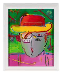 Zero Series, Version II, #4, 1990 and Man with Umbrella, 1988 (two works)