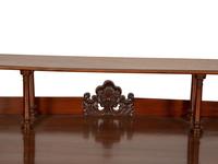 A Victorian Mahogany Lady's Writing Table with Shelf