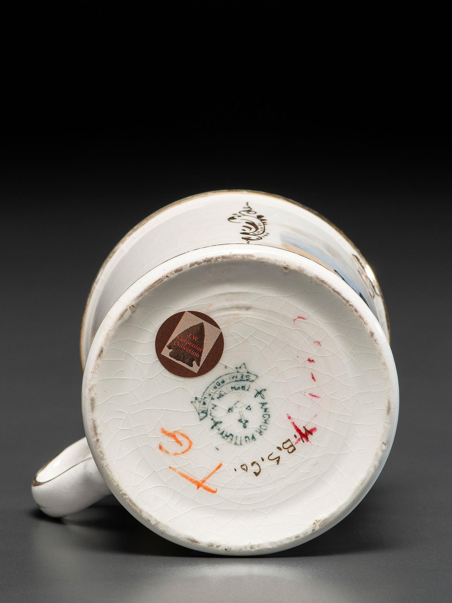 A Moving Van Operator's Porcelain Occupational Shaving Mug