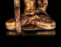 A Large Gilt Bronze Figure of a Buddha