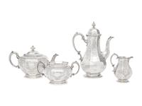 A Victorian Silver Four-Piece Tea Service