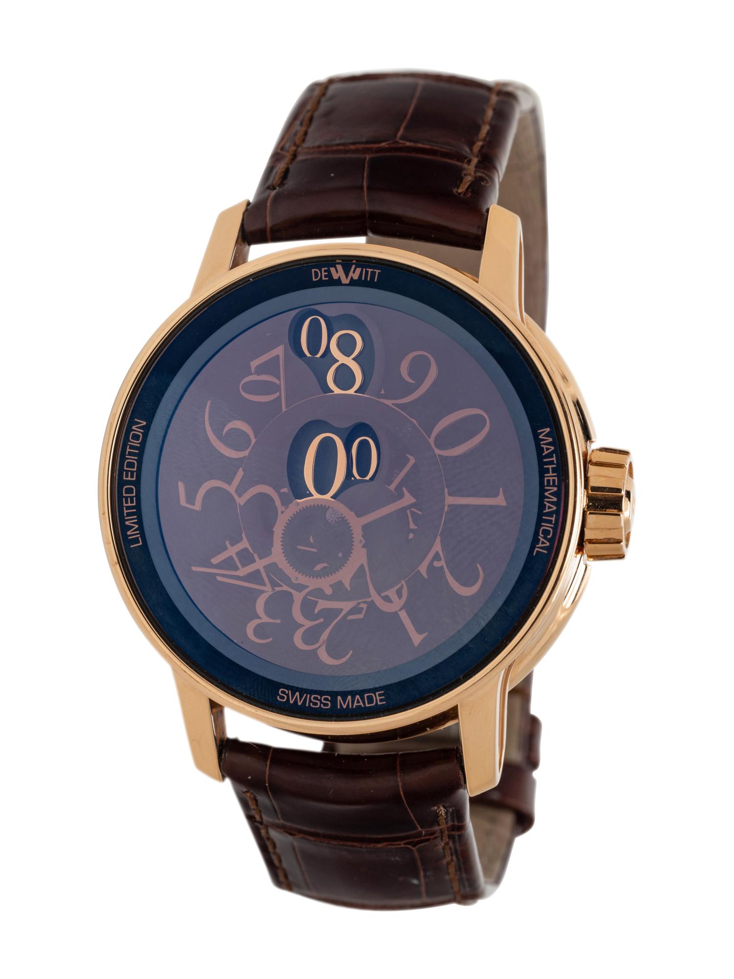 DEWITT, 18K ROSE GOLD 'ACADEMIA MATHEMATICAL' WATCH