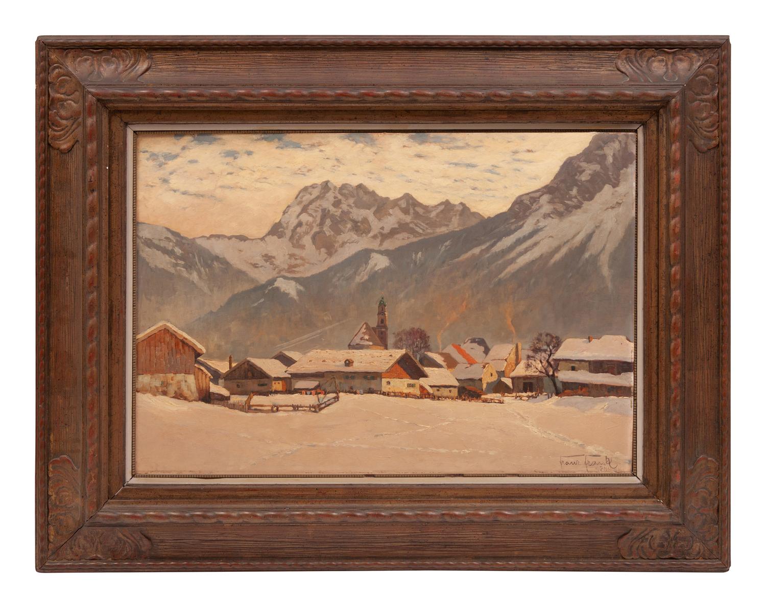 Mountain Town Scene