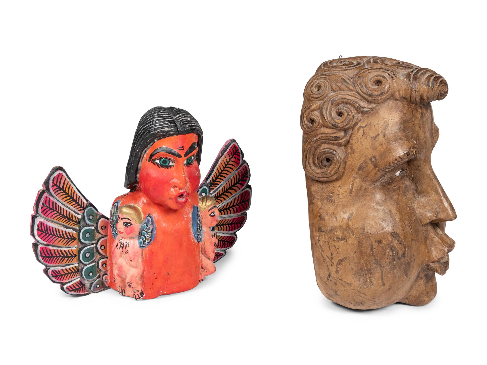A Pair of Mexican Folk Art Carvings