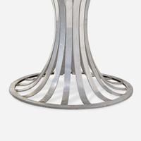 Herbert Saiger (American, 20th century) Aluminum Outdoor Dining Set, Lee L. Woodard & Sons, USA, circa 1971