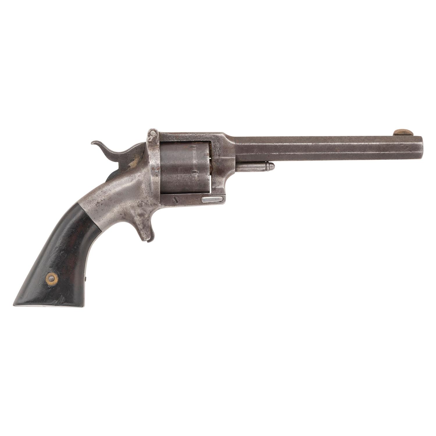 L.W. Pond Belt Revolver with Smith & Wesson Patent Infringement Rollmark