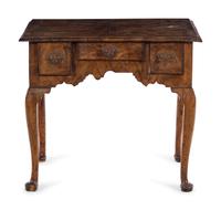 A Queen Anne Burl Walnut Dressing Table