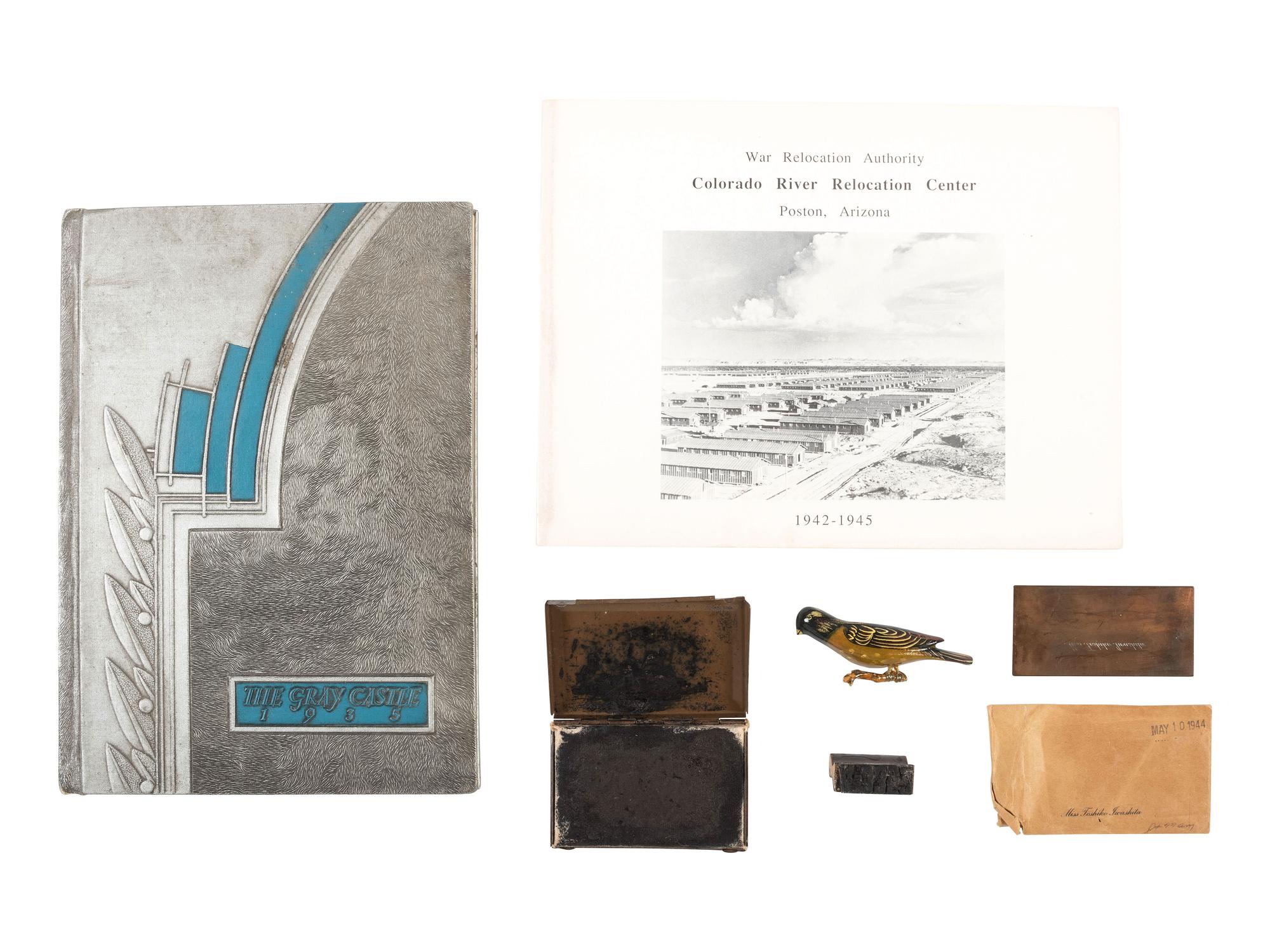 [WORLD WAR II]. Archive associated with Japanese-American soldier George Asakawa (1918-2012), whose family was detained in an Arizona relocation camp during WWII. [ With: ] Cal Tech autograph album featuring signatures of multiple Nobel Prize winners.