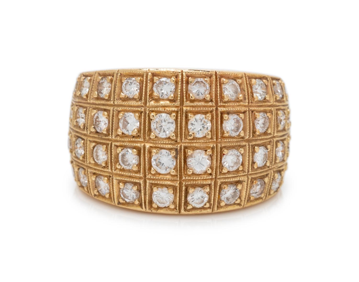 YELLOW GOLD AND DIAMOND RING