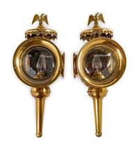 A Pair of Brass Railroad Lanterns