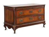 A Dutch Carved Oak Two Drawer Chest