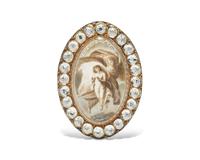 A Georgian Gold Mourning Brooch