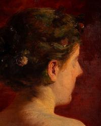 Woman in Rear Profile