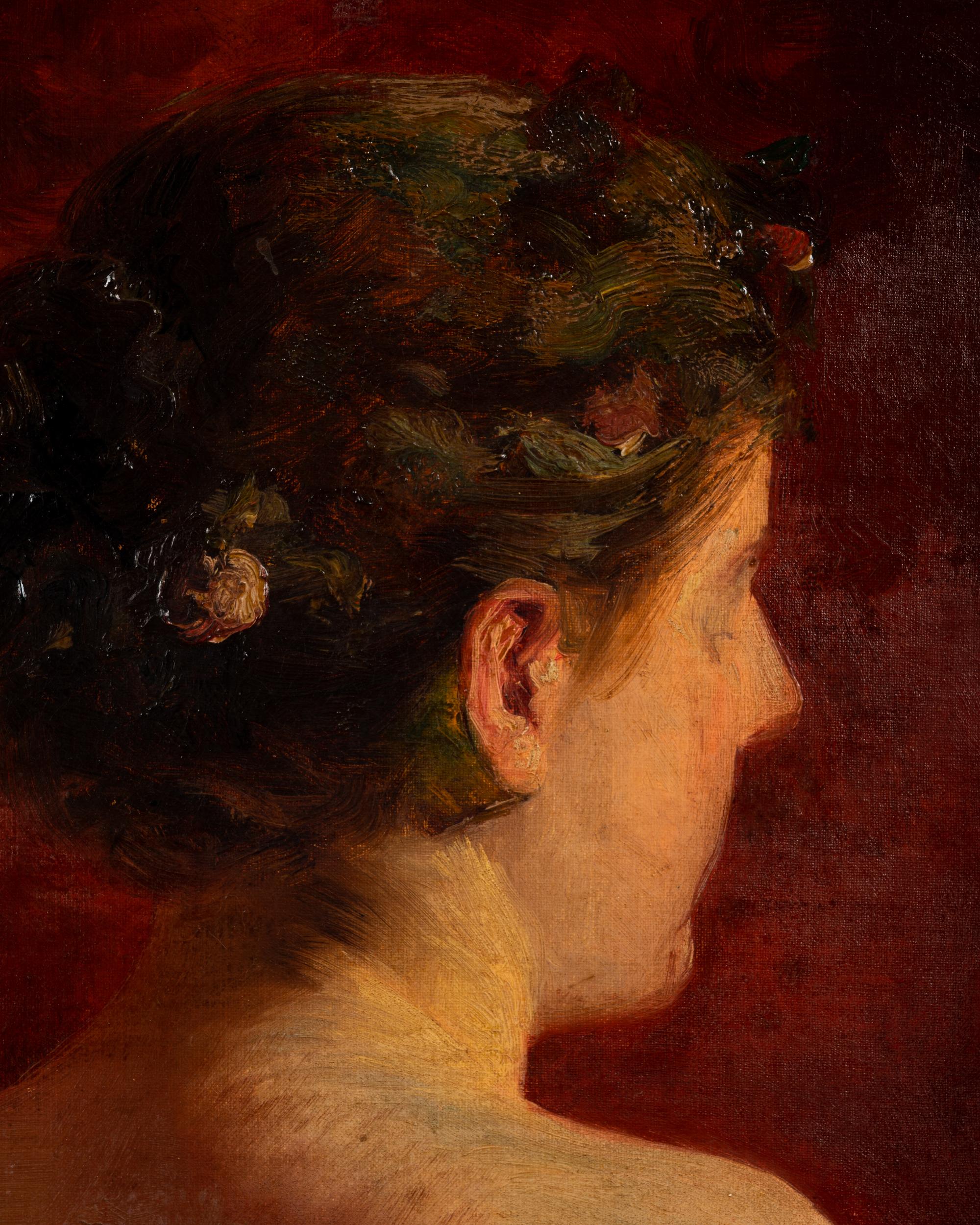 Woman in Rear Profile