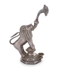 An Indian Silver Rosewater Sprinkler