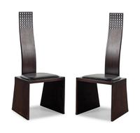 A Pair of Side Chairs in the Style of Charles Rennie Mackintosh