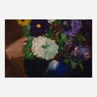 George Benjamin Luks (American 1866-1933) Woman with Bouquet (Old Flower Woman)