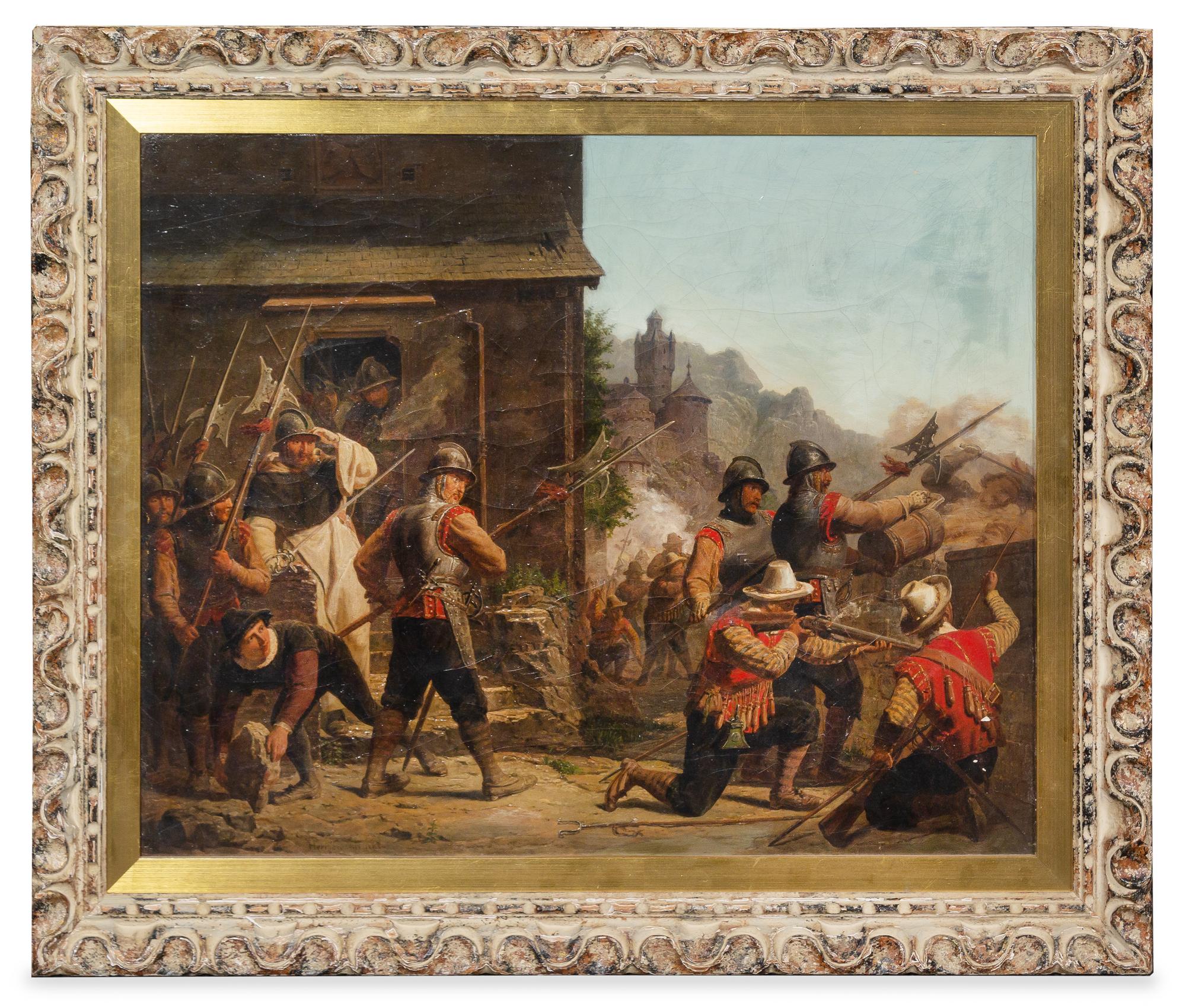 Herman Frederik Carel Ten Kate, (Dutch, 1822-1891), Untitled (Preparing for Battle)