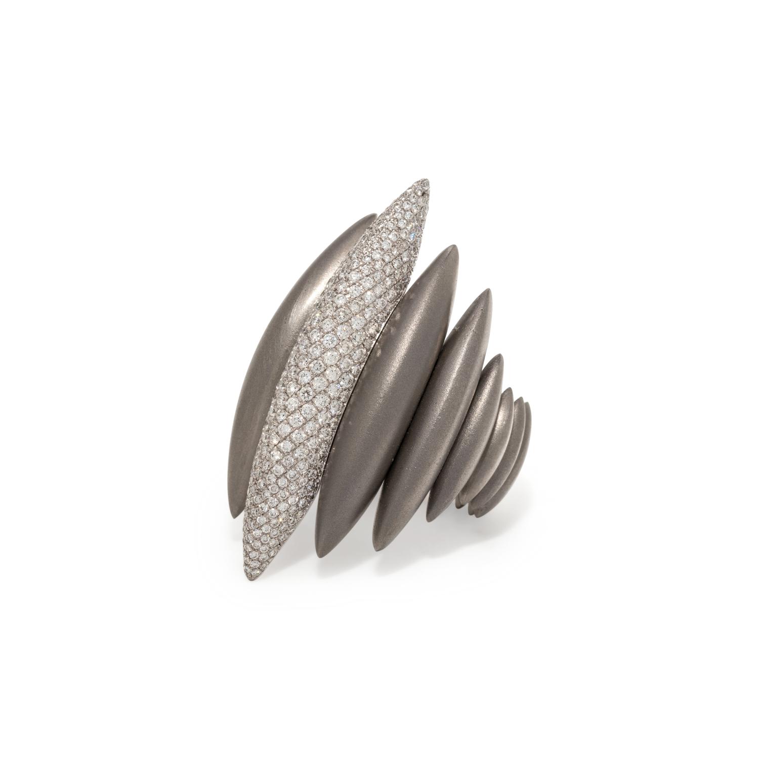 MATTIA CIELO, DIAMOND 'GHIACCIO' RING