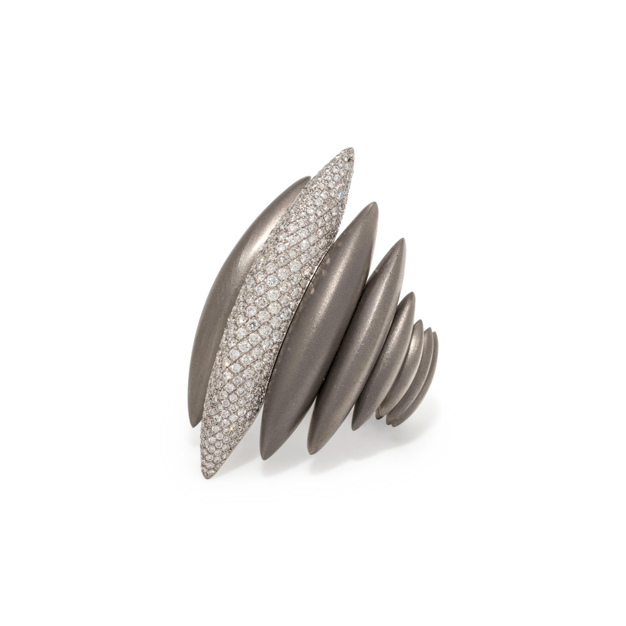 MATTIA CIELO, DIAMOND 'GHIACCIO' RING