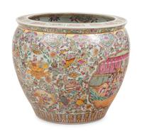 A Chinese Enameled Porcelain Jardinière