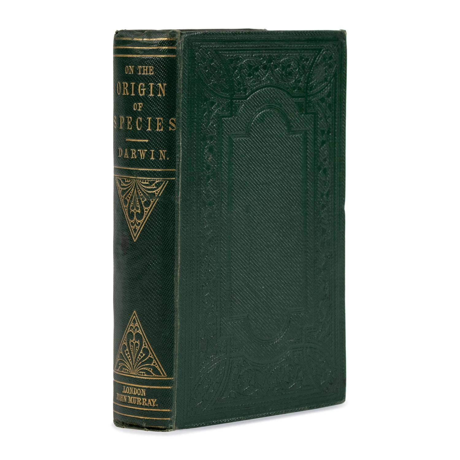 [Natural History]. Darwin, Charles (1809-1882). On the Origin of Species by Means of Natural Selection, or the Preservation of Favoured Races in the Struggle for Life . London: John Murray, 1860.