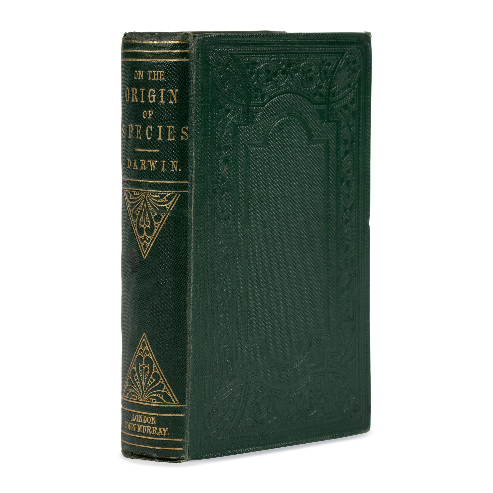 [Natural History]. Darwin, Charles (1809-1882). On the Origin of Species by Means of Natural Selection, or the Preservation of Favoured Races in the Struggle for Life . London: John Murray, 1860.