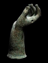 A Roman Bronze Hand of a Child