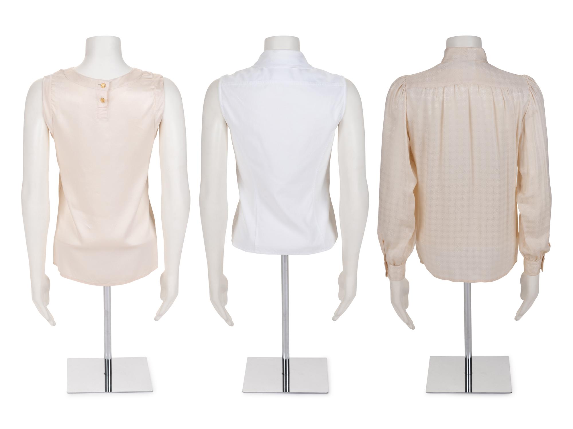 Six Designer Tops: Three Chanel, Two Gucci, One Hermès, 1980s-90s