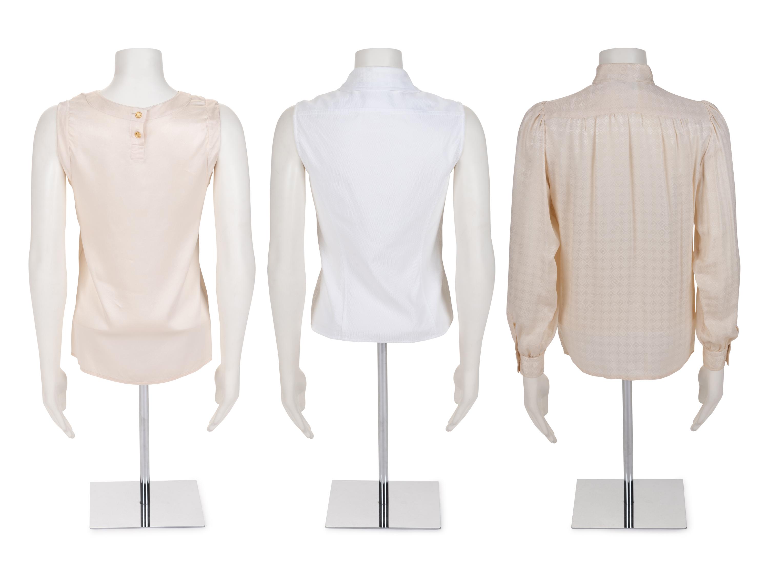 Six Designer Tops: Three Chanel, Two Gucci, One Hermès, 1980s-90s