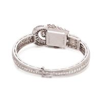 LUCIEN PICCARD, PLATINUM AND DIAMOND SURPRISE WRISTWATCH