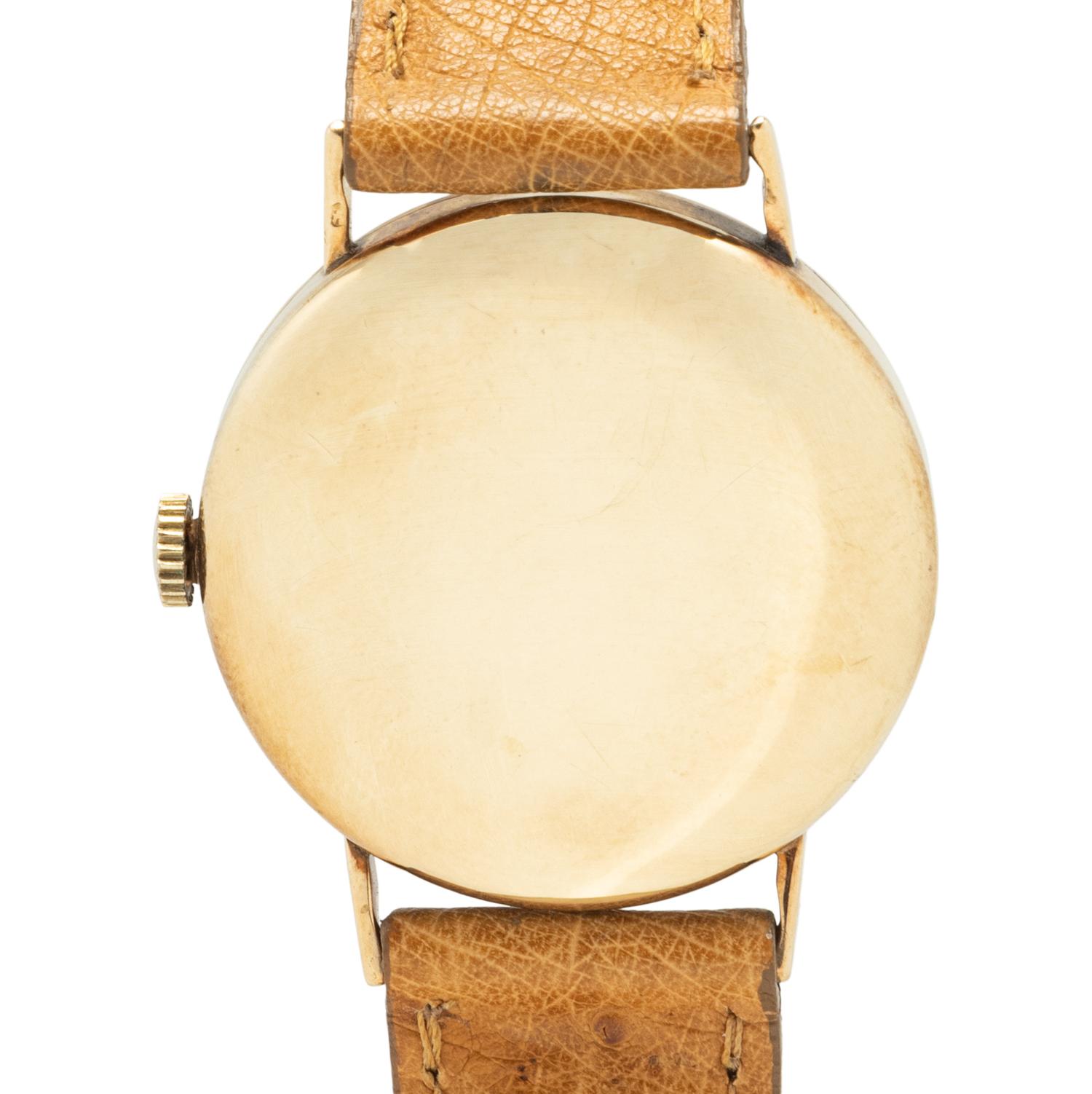 IWC, 14K YELLOW GOLD WATCH WITH IWC BUCKLE