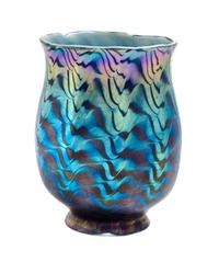 A Tiffany Studios Favrile Glass Shade Height 4 3/4 inches.