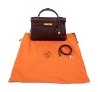 Hermès Dark Brown Leather 32cm Kelly Bag, 1998