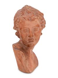 A Continental Terra Cotta Bust