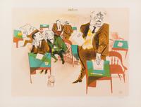 William Gropper, (American, 1987-1977), From the Senate Series (a group of six works), c. 1945
