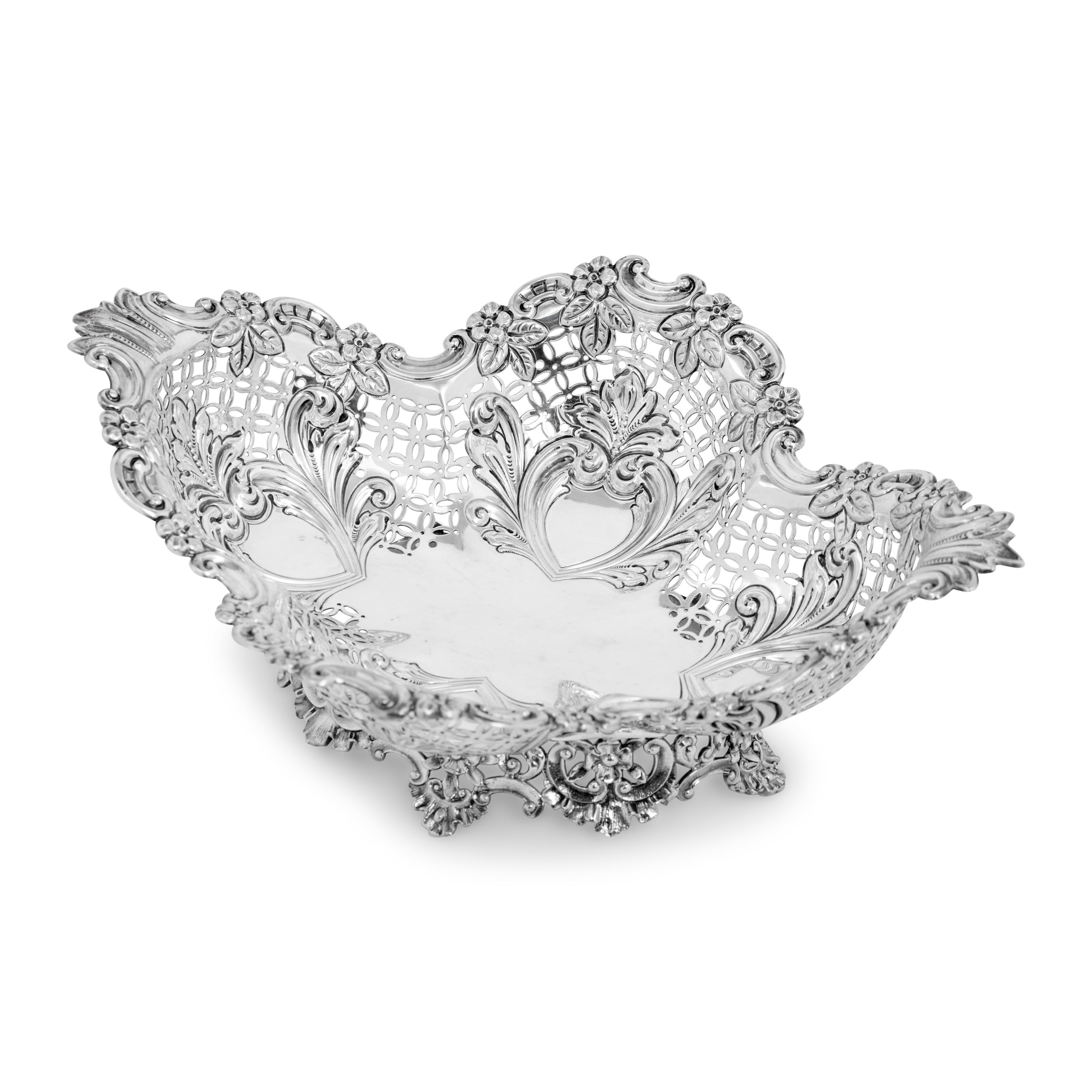 A Victorian Silver Basket