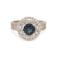 SAPPHIRE AND DIAMOND RING