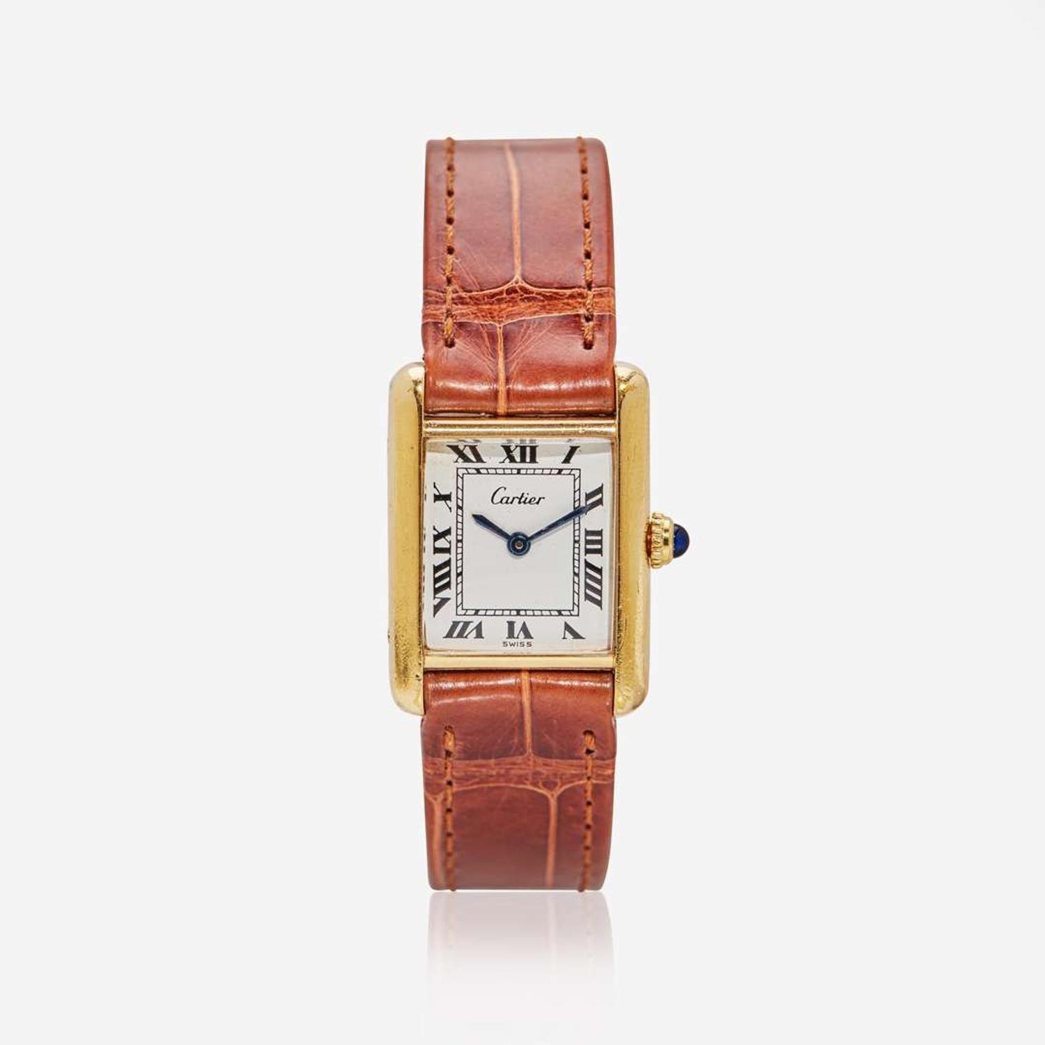 A Cartier Tank Watch